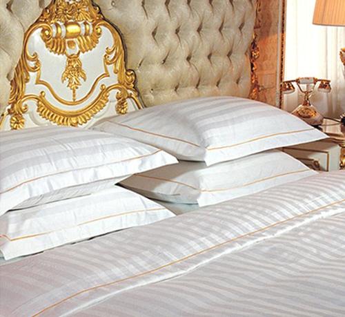 供应 酒店式床上用品被套 缎条绣框被套 被套纯棉 酒店被套